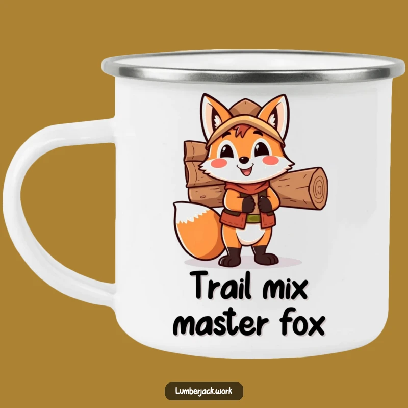 Funny Fox Lumberjack Camping Mug: Outdoor Laughs, Rugged & Hilarious Gift